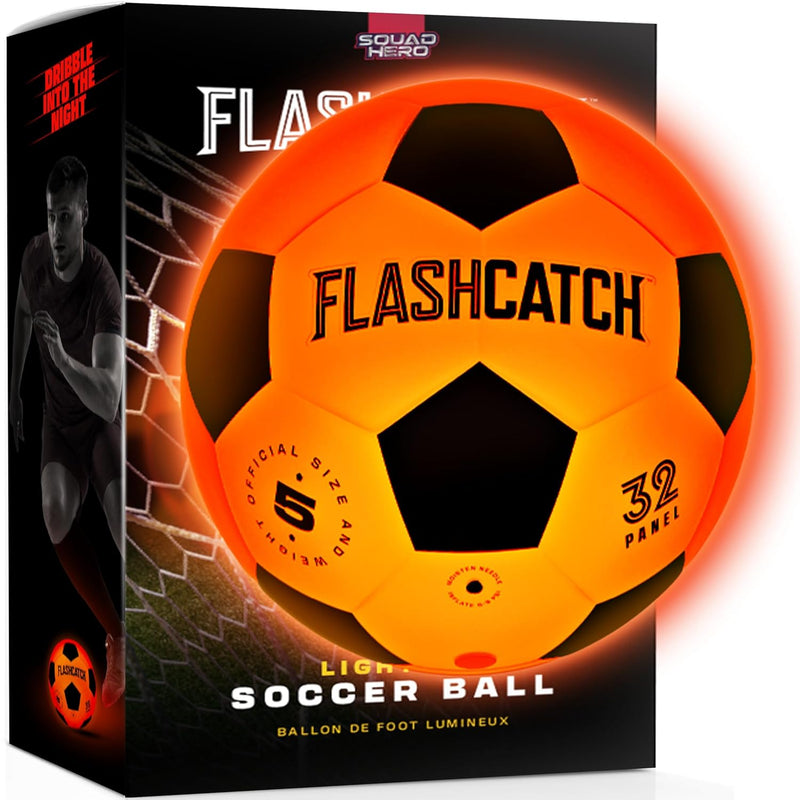 Light Up Soccer Ball Glow In The Dark No 5 Sports Gear Gifts For Boys & Gir