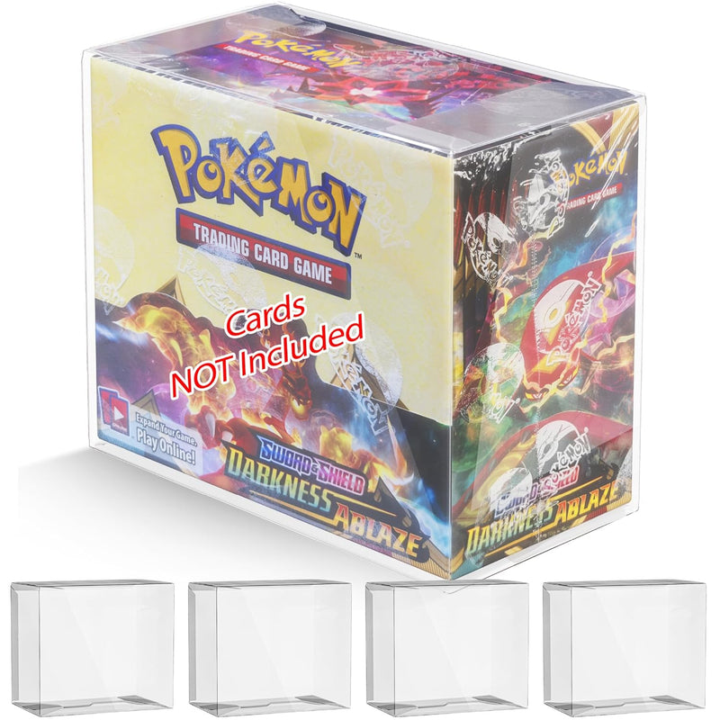 Pet Plastic Pokemon Booster Box Case Pokemon Booster Box Display Case Prote