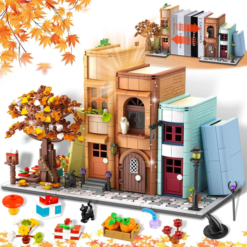 Bookend Magic House Building Kit, Home Decorative For Building Block Toy, B