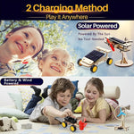 4-in-1 Solar & Wind STEM Building Kit for Kids Ages 8-12