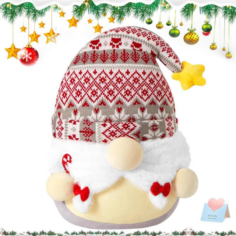 Christmas Gnome Soft Plush Pillow 12 Inches Xmas Gnome Stuffed Animal For Todd
