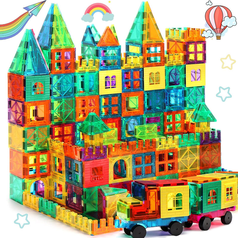Magnetic Tiles, 100Pcs Building Blocks, Magnets Building Set, Stem Construc