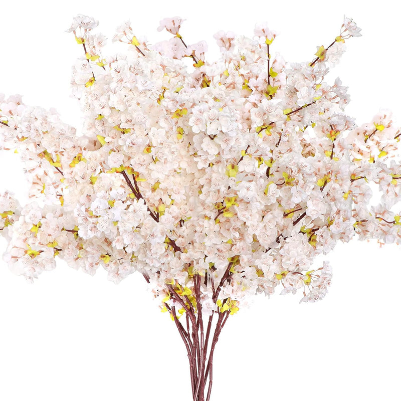 Set Of 8 Silk Cherry Blossom Branches Cherry Blossom Tree Stems Long Stem Arti