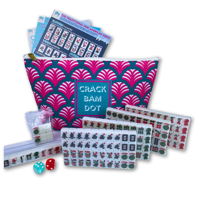 Mini American Mahjong Set for Travel and Fun | Small Size (0.8"x0.5"x0.4")