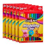 Cra-Z-Art Bulk Modeling Clay Kit - 6 Pack of 24 Count Modeling Clay Set