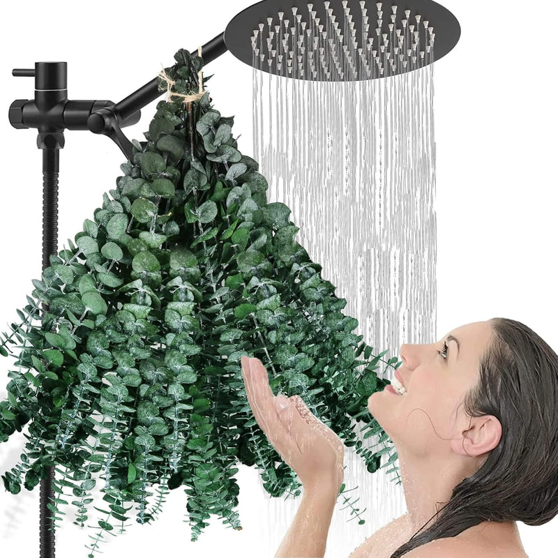 Bulk Package 30 Pcs Real Dried Eucalyptus Plant Large Stems For Shower, 100% N