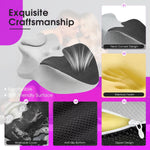 27° Ergonomic Memory Foam Couples Pillow with Back Support & Washable Cover