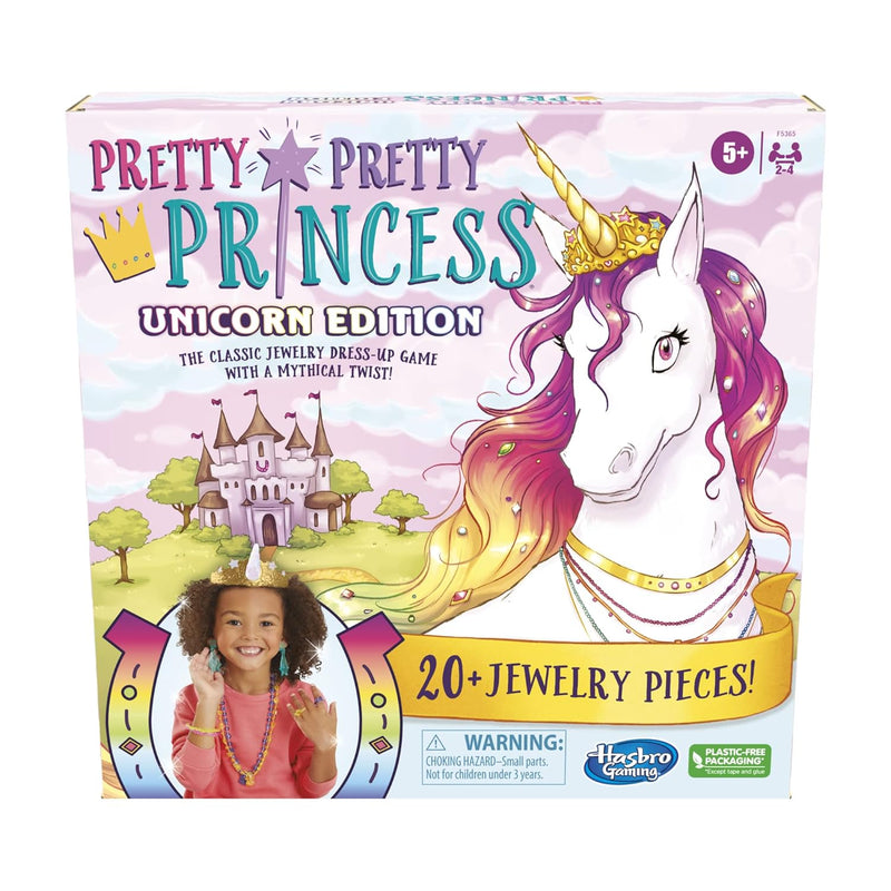 Pretty Princess Unicorn Edition Board Game, Includes 20 Pieces (Amazon Excl