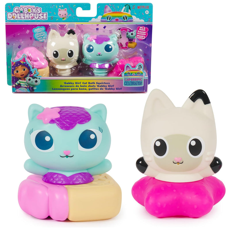 Gabby’s Dollhouse: Gabby Cat Bath Squirters, Mercat & Pandy Paws Floating T