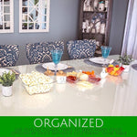 6 Sectional Round Plastic Serving Tray/Platters Clear Pack of 2