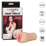 Cheap Thrills The Harlot - Travel Sized Male Masturbator - Silicone Masturbation Sleeve - 4.75-Inch Adult Male Sex Toy - Ivory