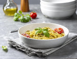 Pasta Bowl, Salad Bowls, Bowls, Serving Bowls, Soup, Ceramic, Large Capacity, Microwave & Dishwasher Safe, Set of 4, 40 Oz, (White)