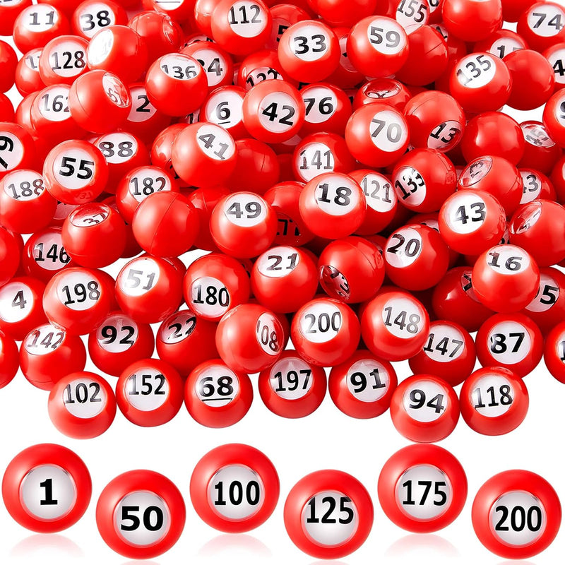 200 Pcs Raffle Balls Numbers 1 200 Bingo Balls Only With Easy Read Window,