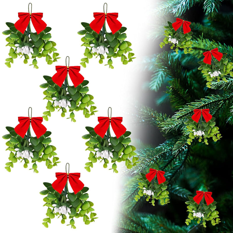 Christmas Mistletoe Ornaments Bouquet Artificial Mistletoe Branches Decor Flor