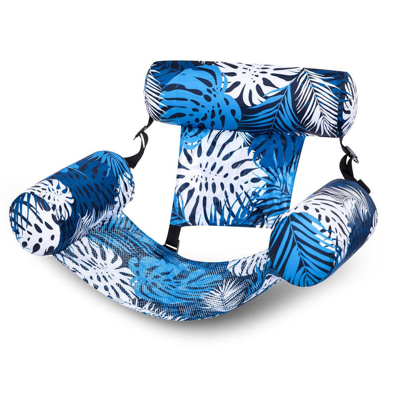 Sloosh Pool Floats Chairs Adult, Inflatable Pool Lounge Chairs,Plant Patter