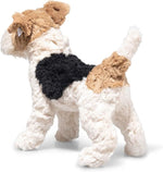 Steiff Foxy Fox Terrier Dog – 13” Plush Stuffed Puppy with Soft Cream, Tan & Black Fur – Lifelike Collectible Terrier for Kids & Dog Lovers