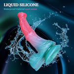 9.7'' Fantasy Horse Dildo with Suction Cup, Silicone Dragon Dildo for Couples