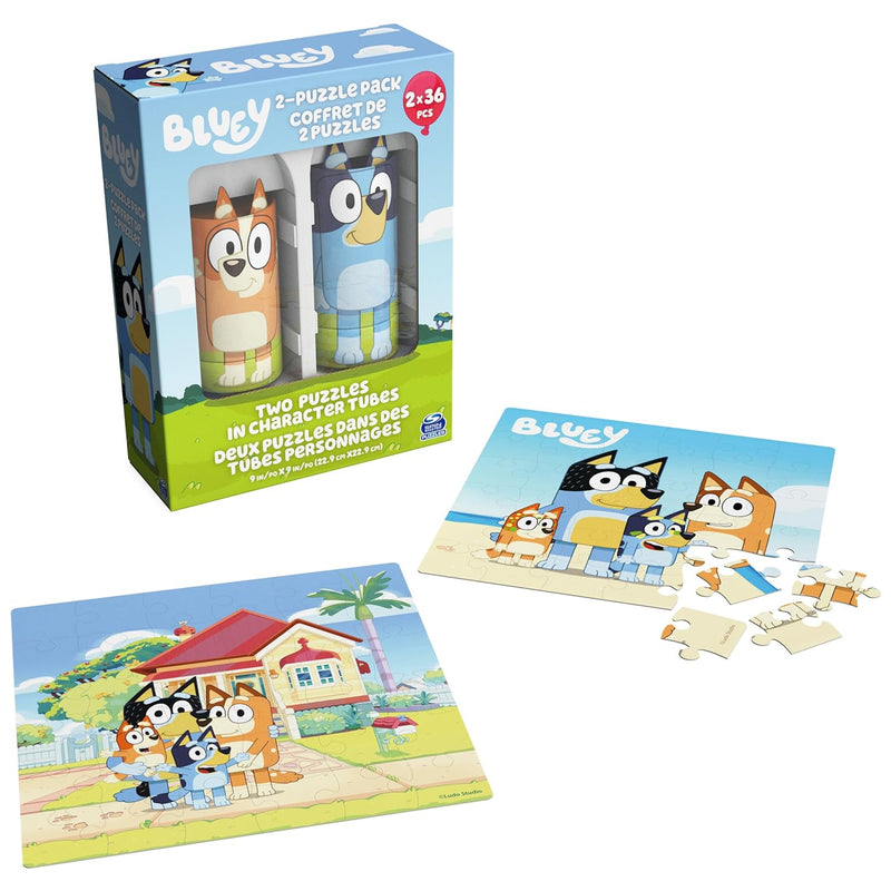 36 Piece Jigsaw Puzzles Two Pack Bundle With Easy Tube Storage, Birthday Pa