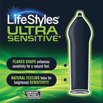 Ultra Sensitive Lubricated Latex Condoms for Natural Feeling, 40 Count