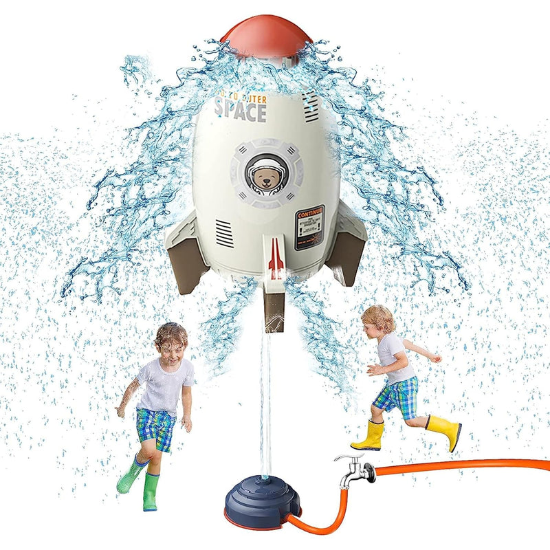 TANSAR Sprinkler Rocket Launcher, Outdoor Water Toys for Kids, Summer Outsi