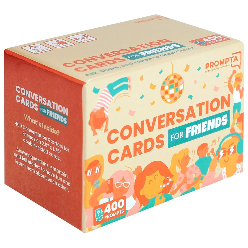 400 Conversation Cards For Friends Casual, Funny Get To Know You Conversati
