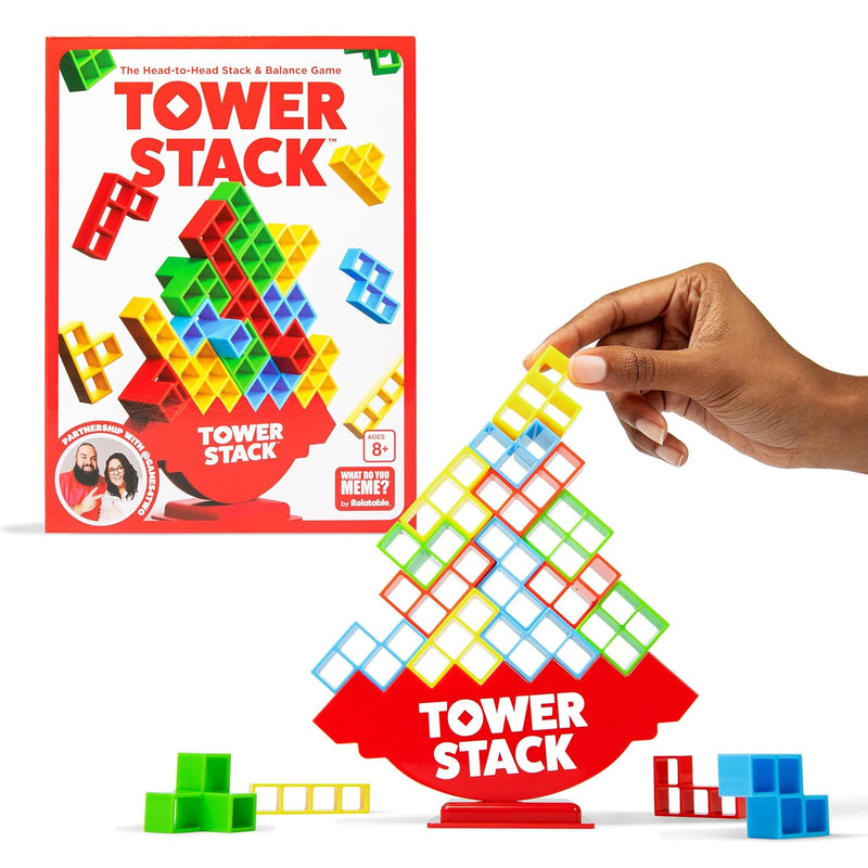 Tower Stack Head To Head Stacking Challenge, Games For Kids 8 12, Family Ga