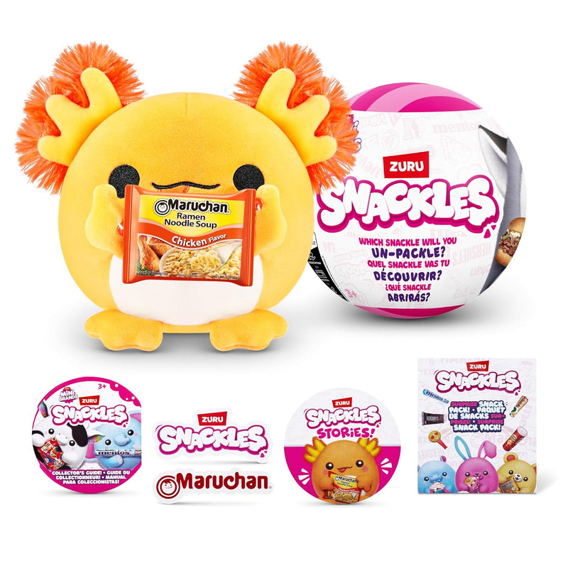 Snackles Mystery Plush 5 Inch Squishy Comfort Plush With Licensed Snack Bra