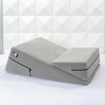 Adjustable Wedge & Ramp Sex Positioning Pillow Set – 12" Original Size, Grey
