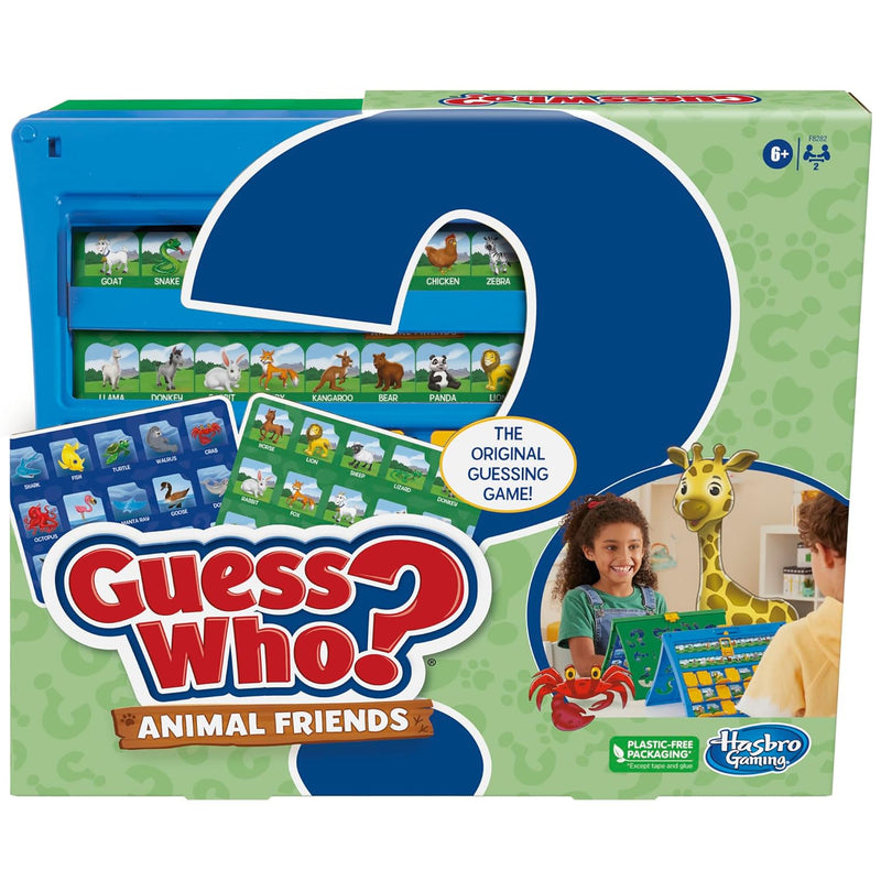 Guess Who Animal Friends Game 2 Double Sided Animal Sheets 2 Player Board G