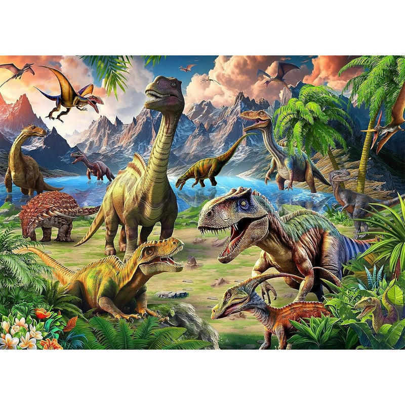 Puzzles For Kids Ages 4 8 100 Piece Puzzles For Kids, Dinosaur World 100 Pi