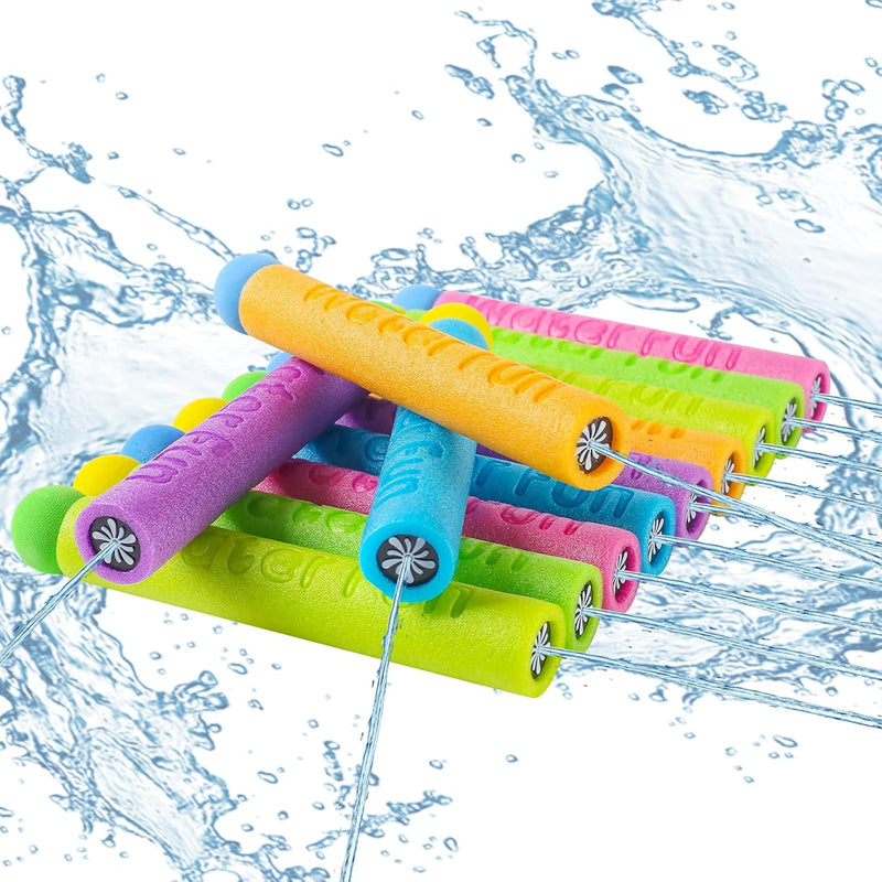 Water Blasters,12Pcs Foam Squirt Guns For Kids 3 10, Pool Toys Water Squirt
