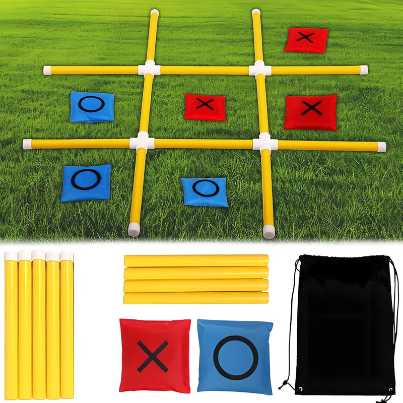 Giant Tic Tac Toe Indoor Outdoor Games For Adults And Kids, Bean Bag Toss O