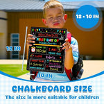 Double-Sided First Day of School Chalkboard Sign for Kids