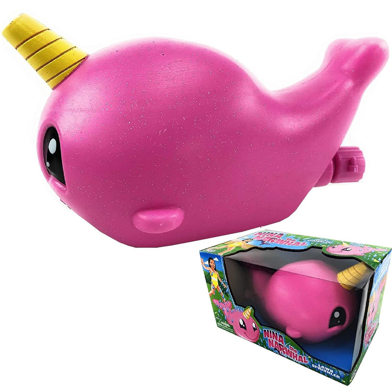 Nina The Narwhal (Pink Unicorn Of The Sea) Water Sprinkler