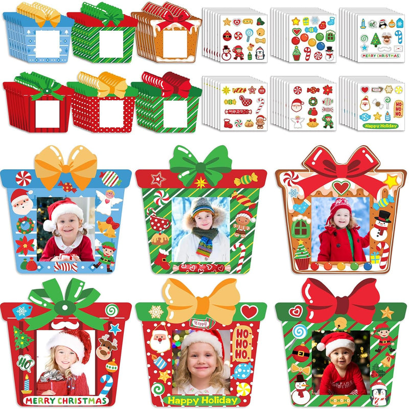 Christmas Picture Frame Ornaments Present Box Photo Frame Hanging Ornaments Di