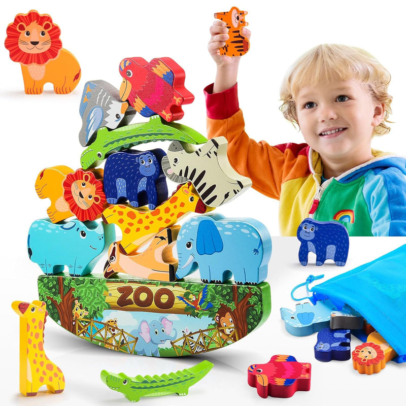 Animals Montessori Toddler Toys 2 3 4 5 6 7 Year Old Boys Girls Wooden Anim