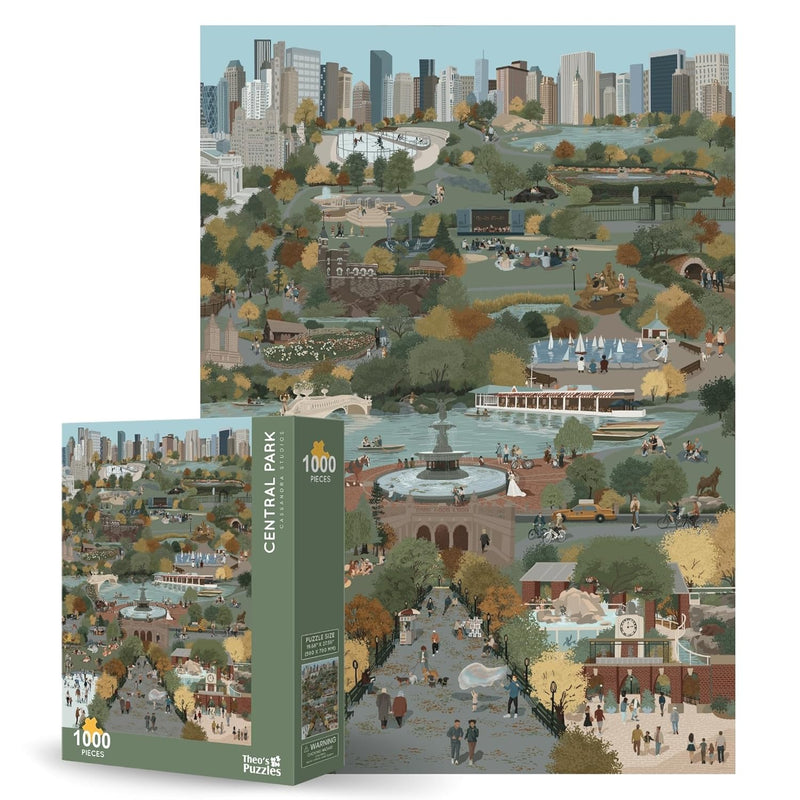 Beautiful Central Park, New York City Intricately Detailed Puzzles For Adul