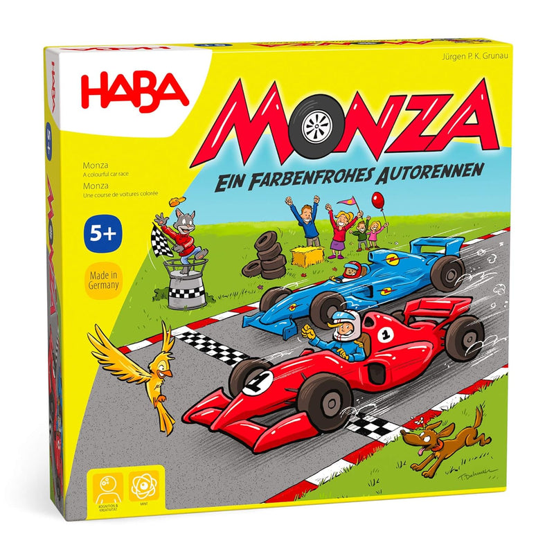 HABA Monza - Car Racing Games & Beginner's Board Game, Engaging Family Game