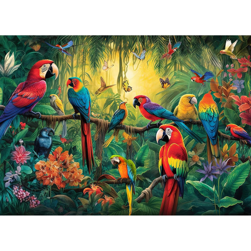 Jigsaw Puzzles For Adults 1000 Pieces, Birds In Forest Interlock Perfectly