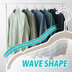 Premium Velvet Shirt Hangers 30 Pack, Non-Slip 360° Swivel Hook Slim Flocked Coat Hanger, Space Saving Felt Hanger for for Tank Top, Blouses, Strappy Dresses