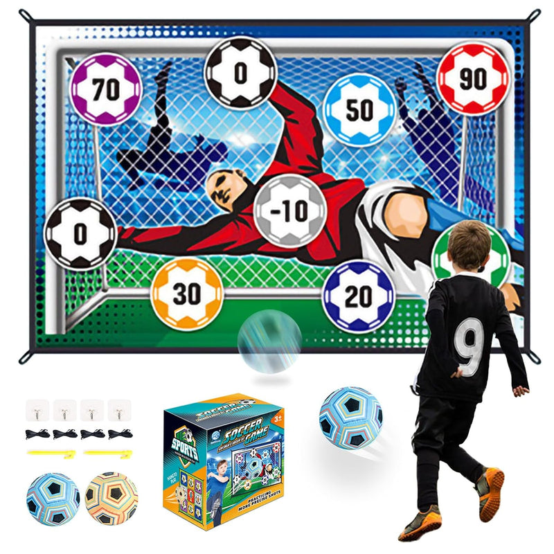 Soccer Ball Game Mat Set, Soccer Ball Indoor Target Toss Party Game, Sports