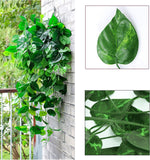 360 Feet 48 Pack Fake Greenery Hanging Garland, Ivy Leaf Plants, Vine Leaves, Fake Flowers Foliage for Bedroom Garden Wall Decor