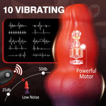 Vibrating Butt Plug Anal Dildo Vibrator, Prostate Massager Large Buttplug Vibrating Anal Plug For Anal Training & Stretching, Horse Knot Dildo Monster Prostate Dildo Sex Toys For Male Women