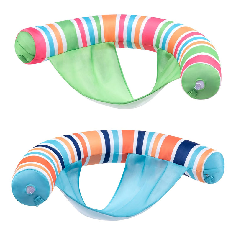 Sloosh Inflatable Pool Floats Chairs Adults, 2 Packs Floating Noodle Chair