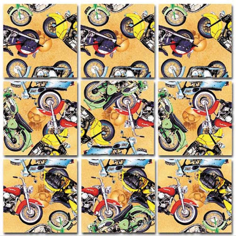 B. Dazzle Motorcycle 9 Piece Scramble Square Puzzle Challenging Brain Teaser F