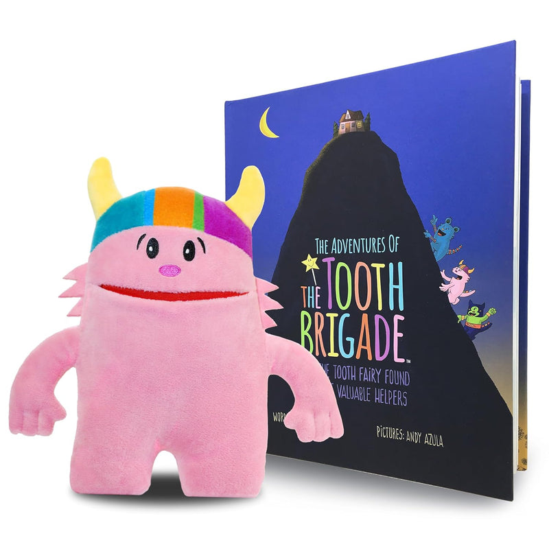 Book And Ollie Monster Tooth Fairy Pillow Bundle, Interactive Set Includes 8"