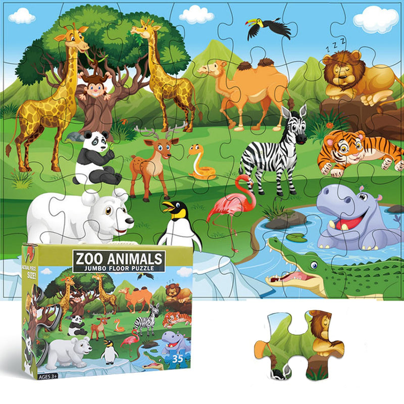 Jumbo Floor Puzzle For Kids, Large Jigsaw Puzzles 35 Piece For Kids Ages 3