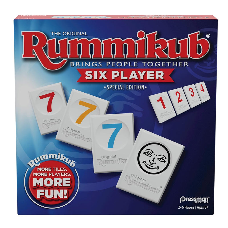Rummikub Six Player Edition - The Classic Rummy Tile Game - More Tiles and