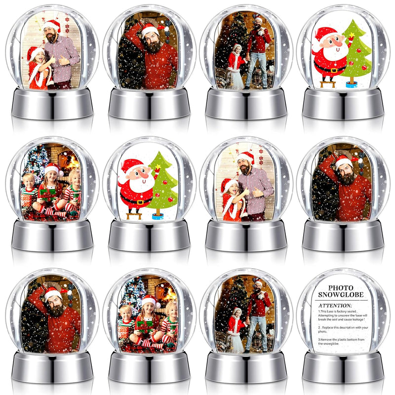 Christmas Snow Globes Christmas Crafts Plastic Snow Globe Mini Photo Snow Glob