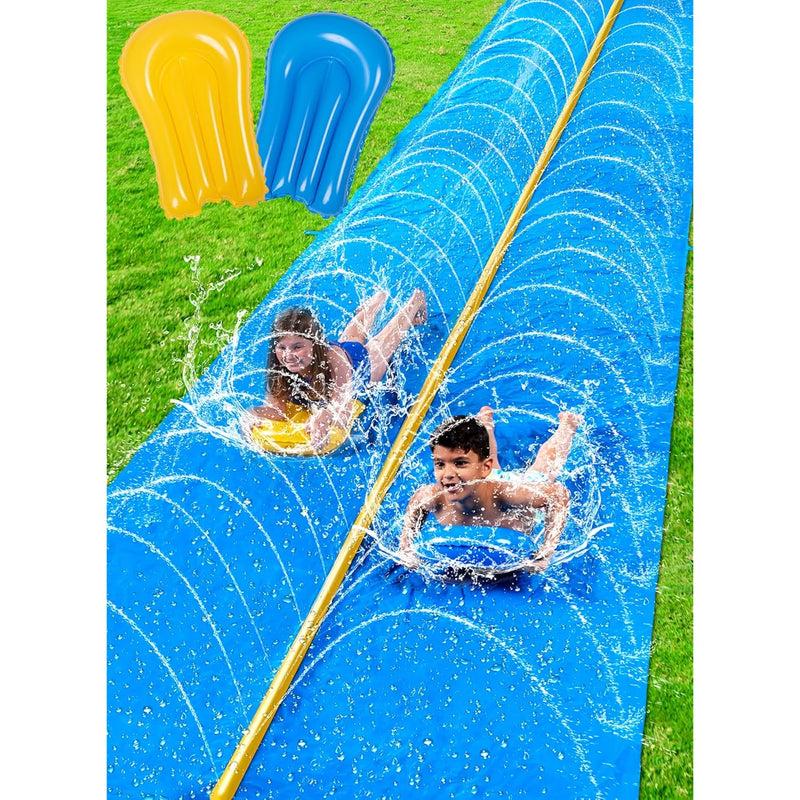 Sloosh Huge Water Slide, 30ft x 6ft Heavy Duty Lawn Water Slide with Built-
